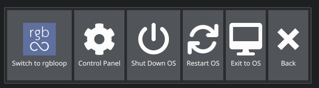 control menu dialog